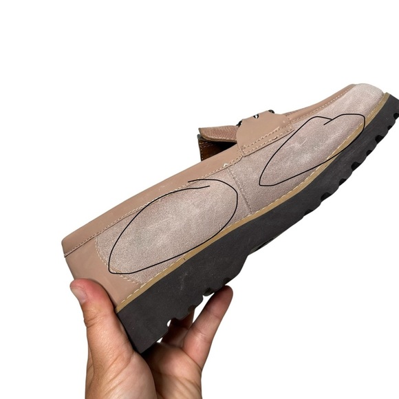 Donald Pliner Clio Suede & Iguana Embossed Leather Slip On Loafer Women’s Sz 7.5 - Picture 15 of 16